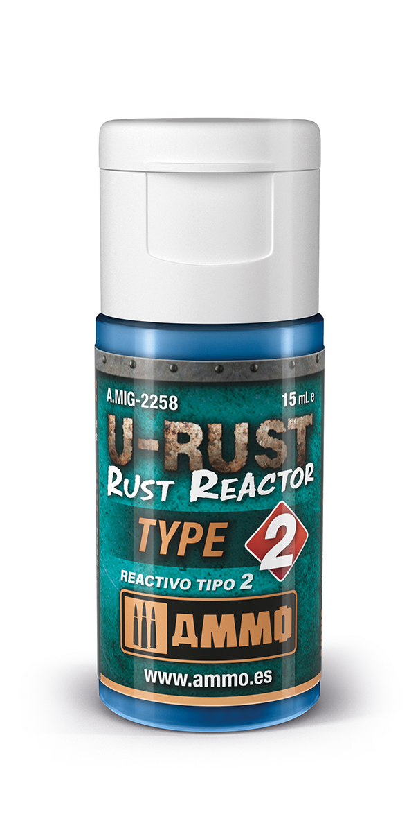 Ammo Mig AMIG2258 U-Rust Reactor Typ 2 – 15 Ml Rost-Effekt-Farbe Für Modellbau