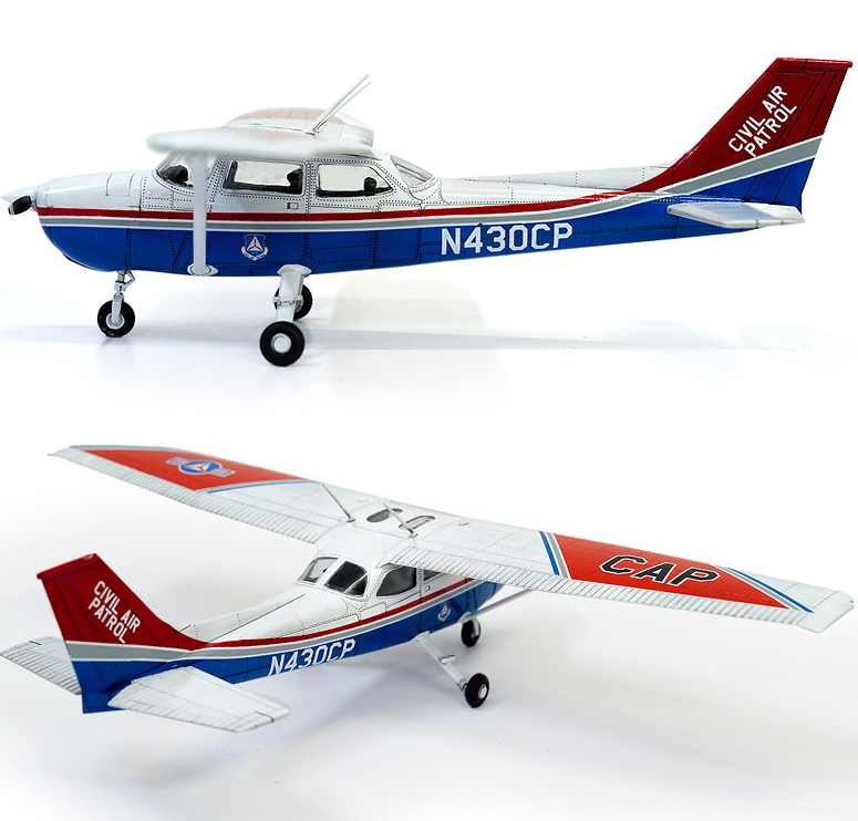 Academy 1:48 Cessna 172 Skyhawk Civil Air Patrol Plane