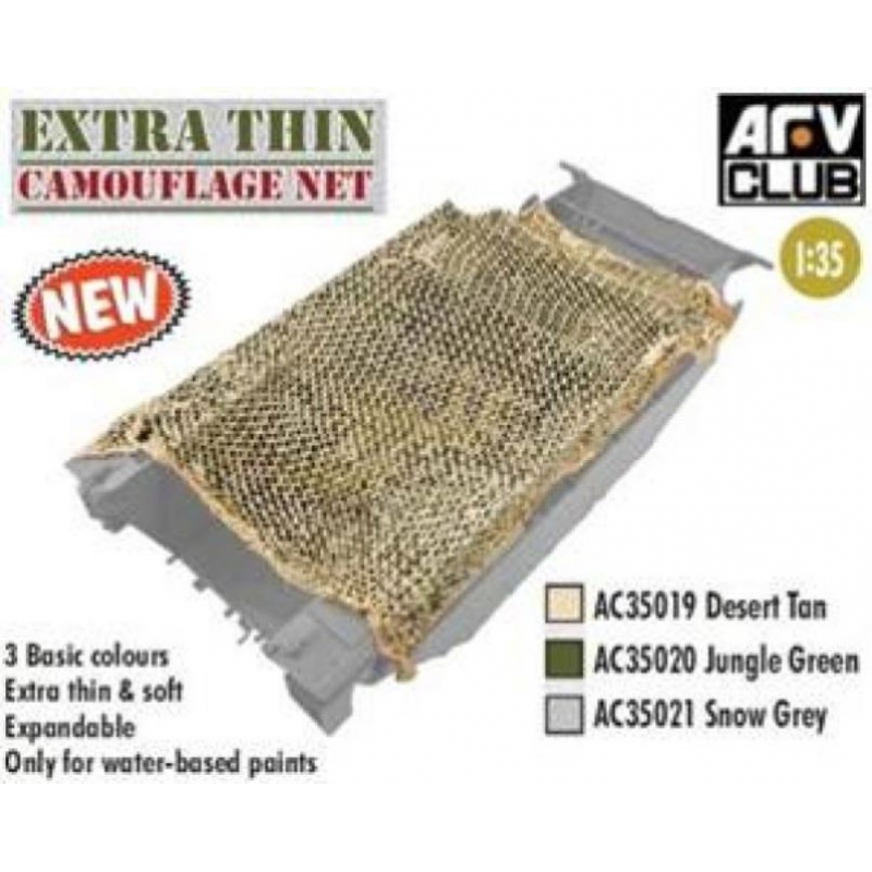 Scale Model Netting AFV Club JGSDF Snow Camouflage Net Military Model Accessory AFV Club ...