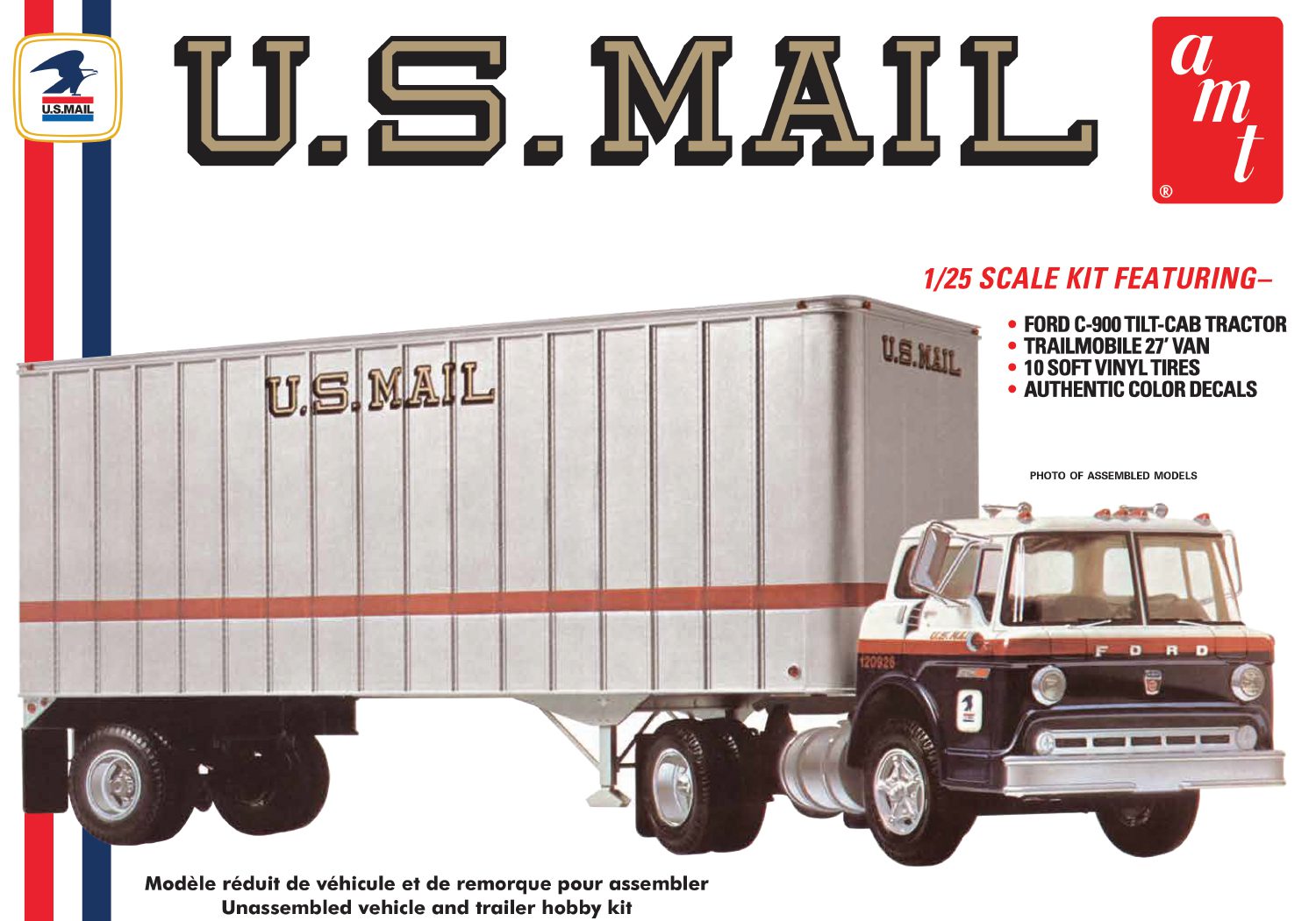 Kit Maquette AMT Matchbox Trailmobile Double Trailers - Échelle 1:25 - Occasion En Boîte