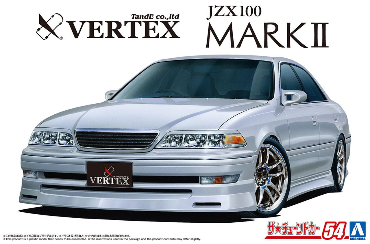 Aoshima 1:24 Toyota Mark II VERTEX JZX100 - Car Model Kit