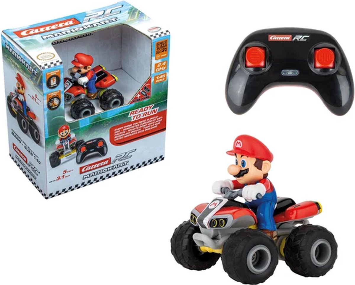 1:40 Carrera RC Mario Kart - Mario - Quad | Most-Models.com