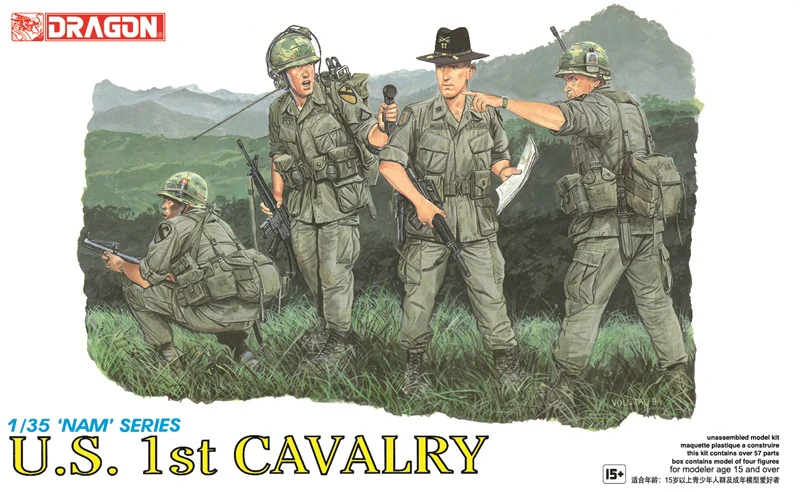Dragon 1:35 Vietnam War US Soldiers 1st Cavalry - 4 Figures