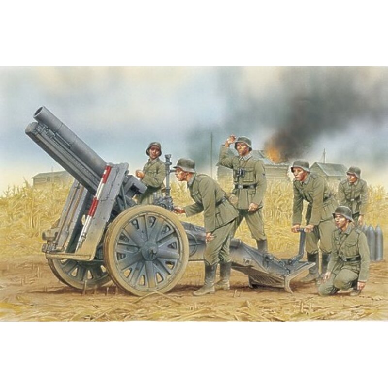 Maquette Dragon 1/35 Ref 6261 - Canon D'infanterie 15cm S.IG.33 Avec équipage