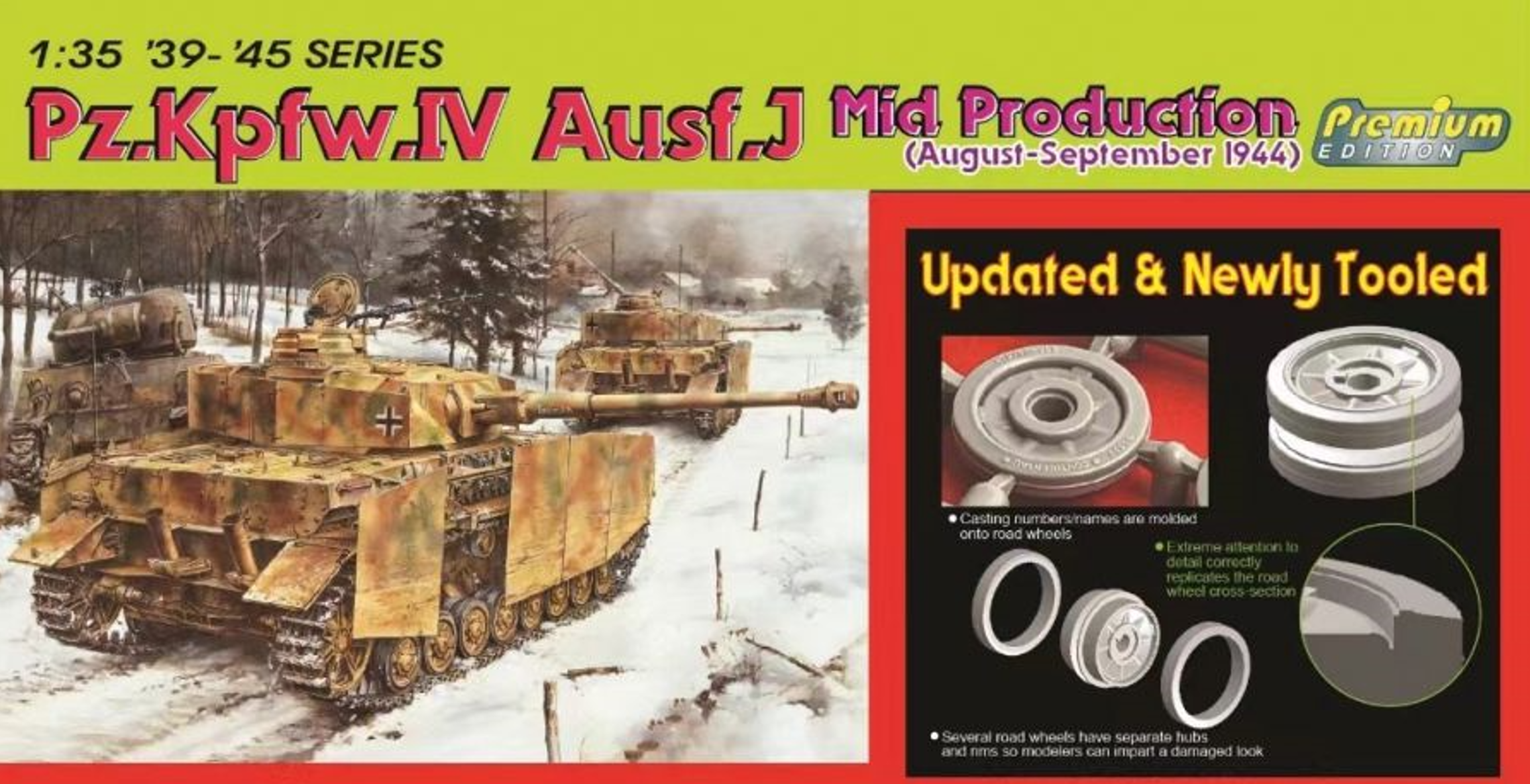 1:35 Dragon 6556 Pz.Kpfw. IV Ausf. J Mid 1944 - Premium Model Kit