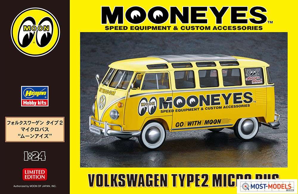 1:24 Hasegawa 20477 Volkswagen VW Type 2 - Mooneyes