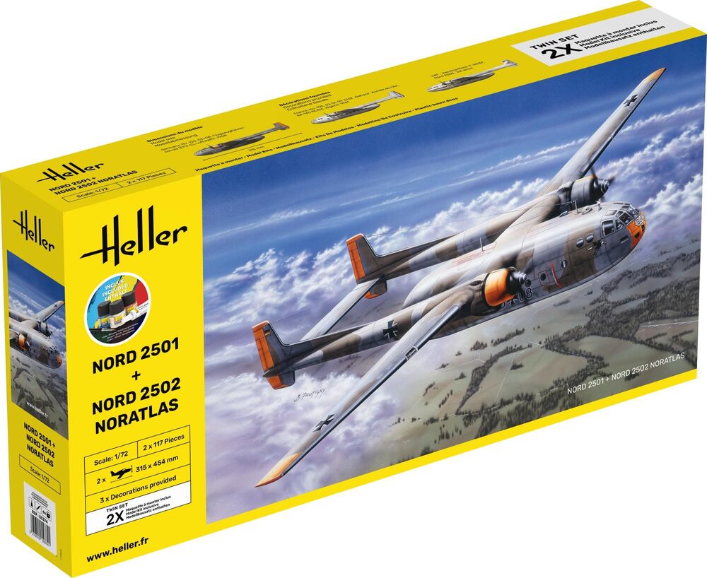 Heller 1/72 NORD 2501 NORATLAS フランス軍用輸送機 Heller 1/72 NORD