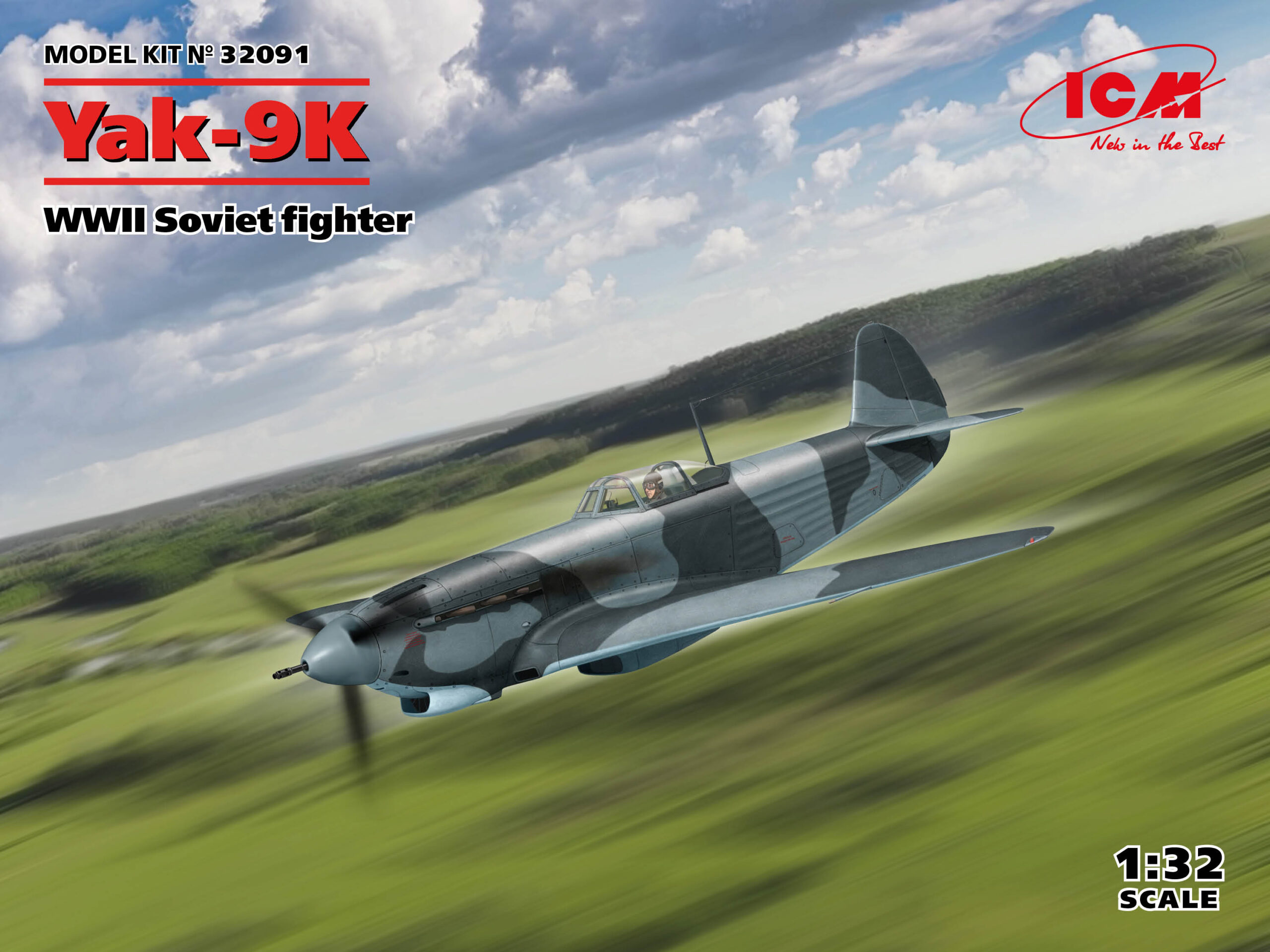 1:32 ICM 32091 Yak-9K - WWII Soviet fighter