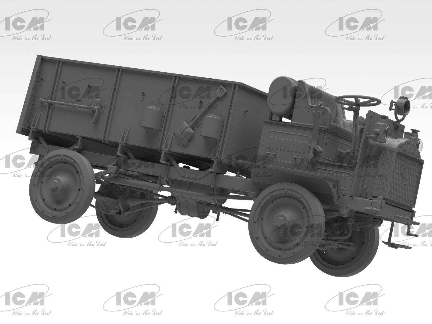 ICM – Camion FWD Type B WWI 1/35 – Munitions US, Maquette Historique (réf. 35656)