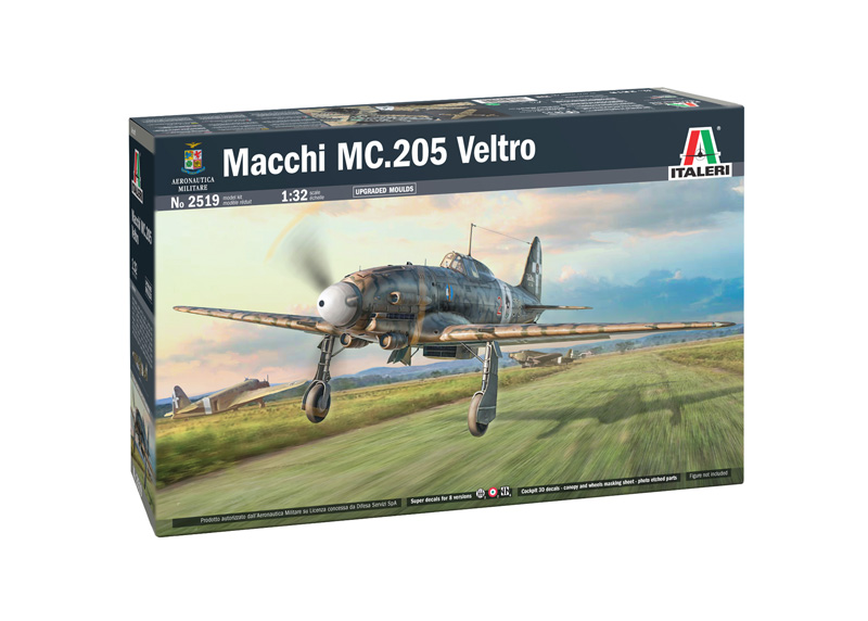 航空機・ヘリコプター Macchi MC.205 Velcro No.2519 Italeri Macchi C.205 Veltro 1:32 - Model Plane Kit