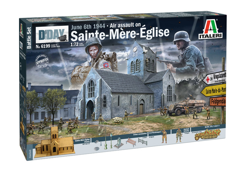 6199 – Scale 1 : 72 Battle of Normandy Sainte-Mère-Eglise 6 June 1944 – May '40 miniatures
