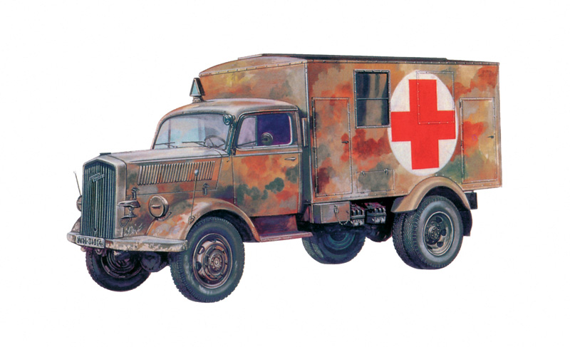 War Wings 1/72 German KFZ.305 Opel Blitz Truck – Snow Paint, Finished Model