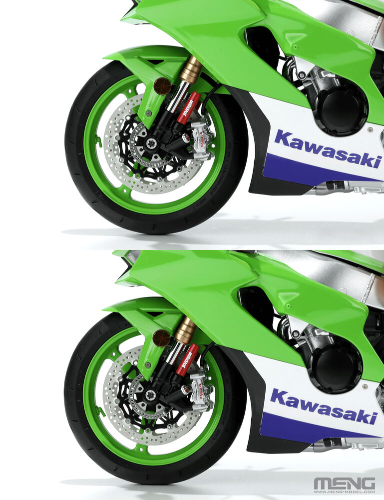 MENG 1:9 Kawasaki Ninja ZX-10R Superbike Pre-Colored Model Kit