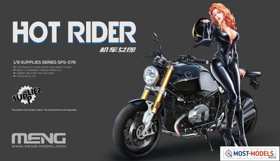 MENG 1/9 HOT RIDER フィギュア SPS-076 1:9 MENG SPS076 Hot Rider Girl Figure - Resin