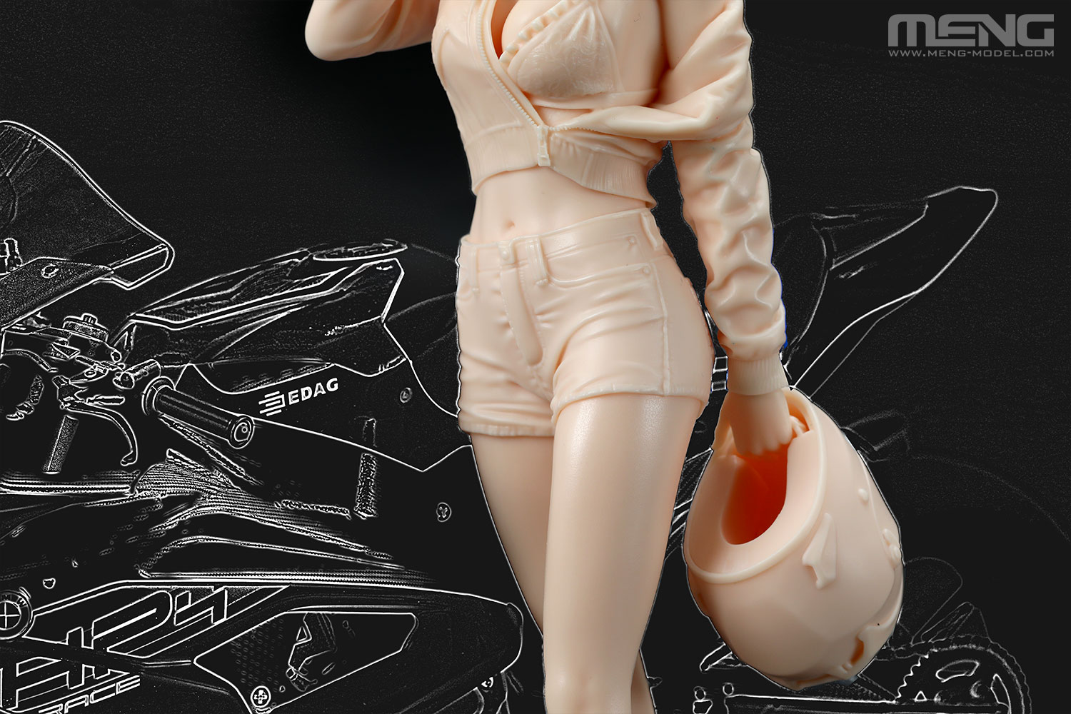 1:9 MENG SPS087 Hot Rider 2 - Girl Figure - Resin