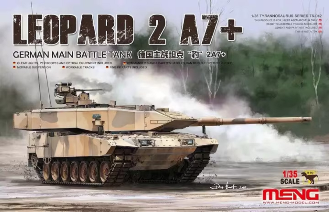 135 MENG TS042 Leopard 2 A7+ German Main Battle Tank