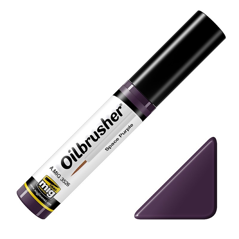 Ammo MIG-3526 Ölbürste Space Purple – Hochwertige Modellierfarbe Direkt Aus Dem Glas