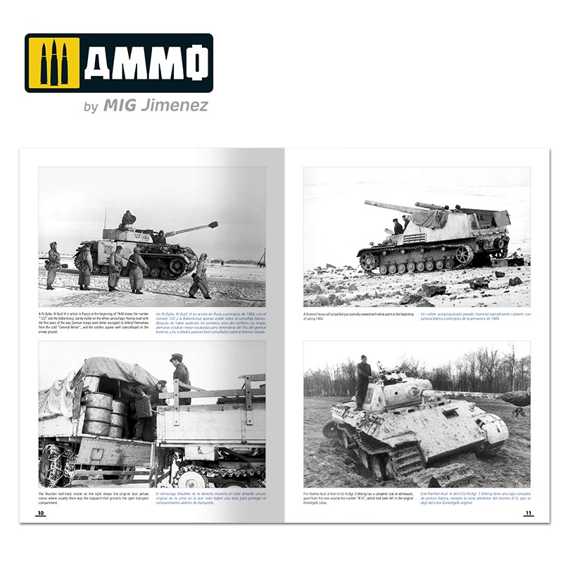 AMMO MIG 6039 How To Paint Winter WWII German Tanks - English