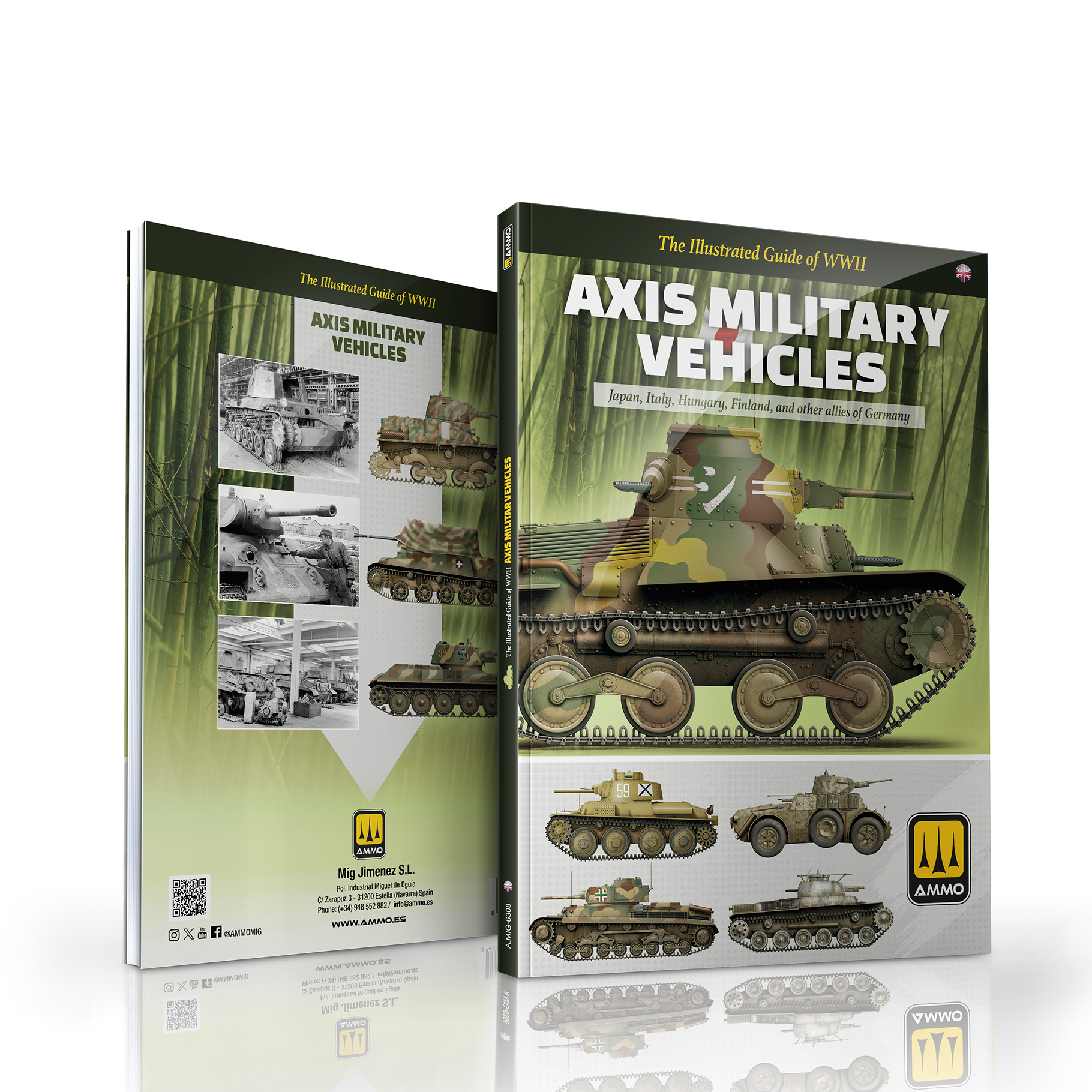 AMMO MIG 6308 Book Axis Military Vehicles - English
