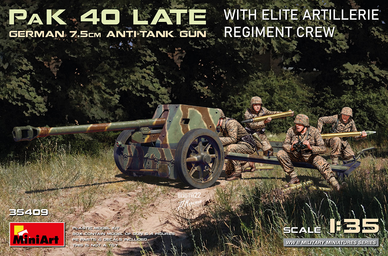 7.5cm PaK40 AMMO BOXES WITH SHELLS SET 1 Miniart 35398 1/35ème maquette
