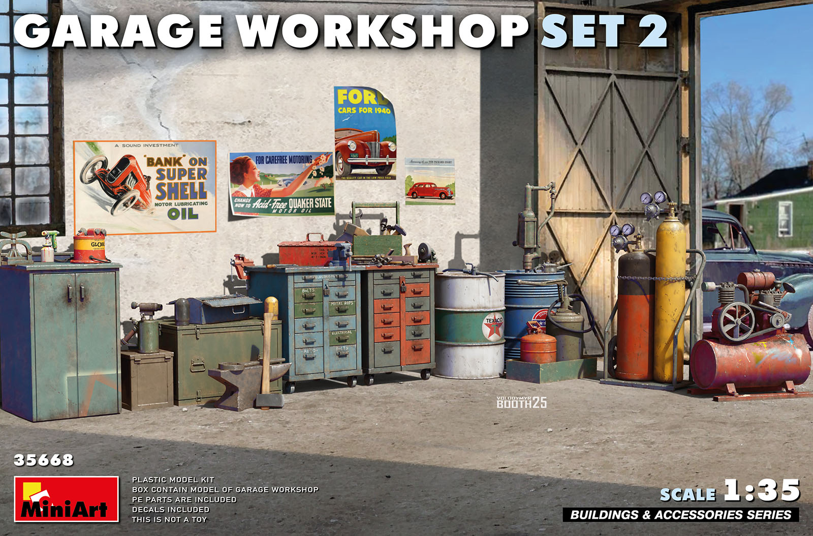 MiniArt 1:35 Garagewerkplaats no. 2 - Diorama accessoires