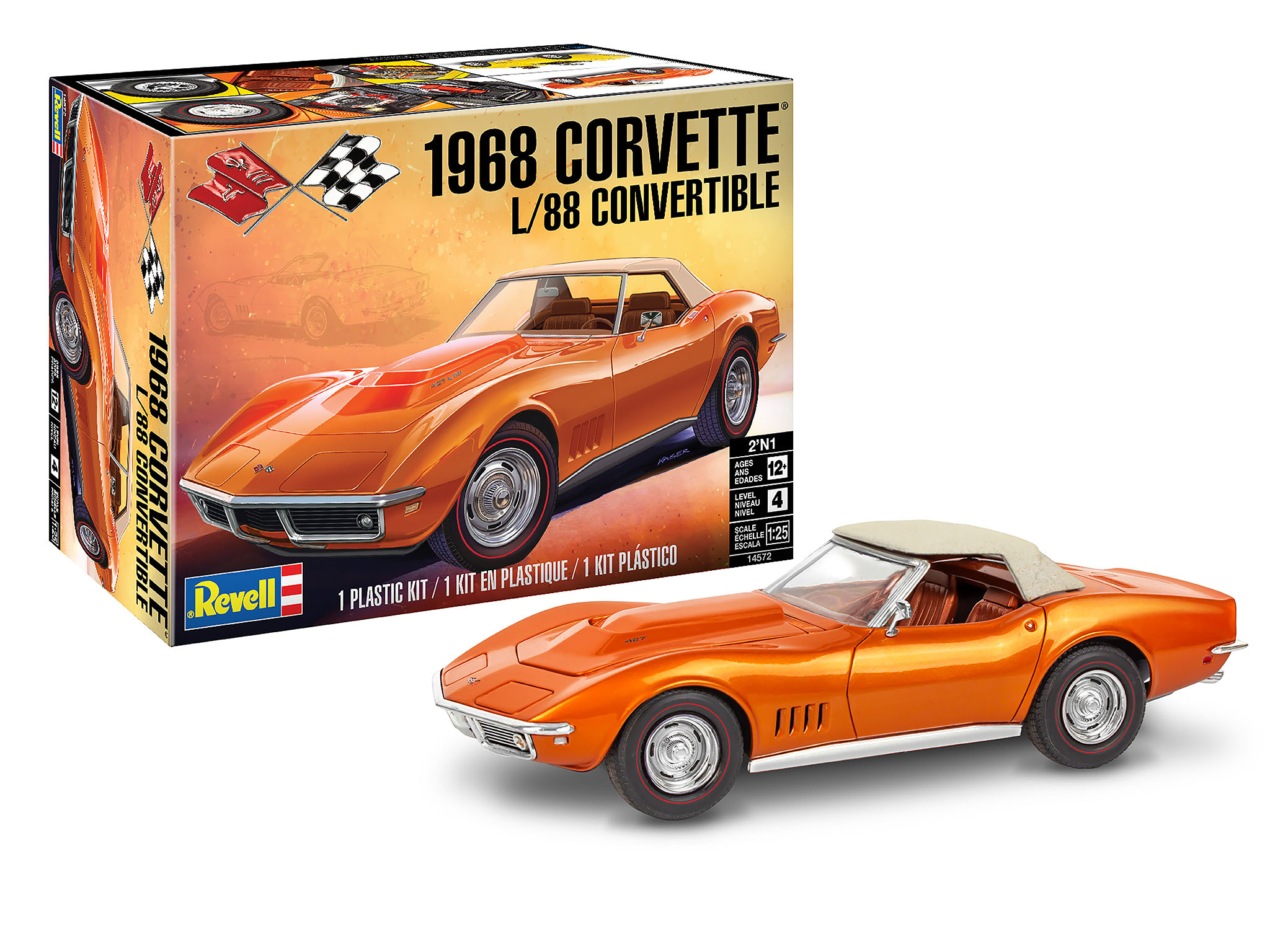 Revell 1:25 Chevrolet Corvette C3 1968 L/88 Convertible Roadster