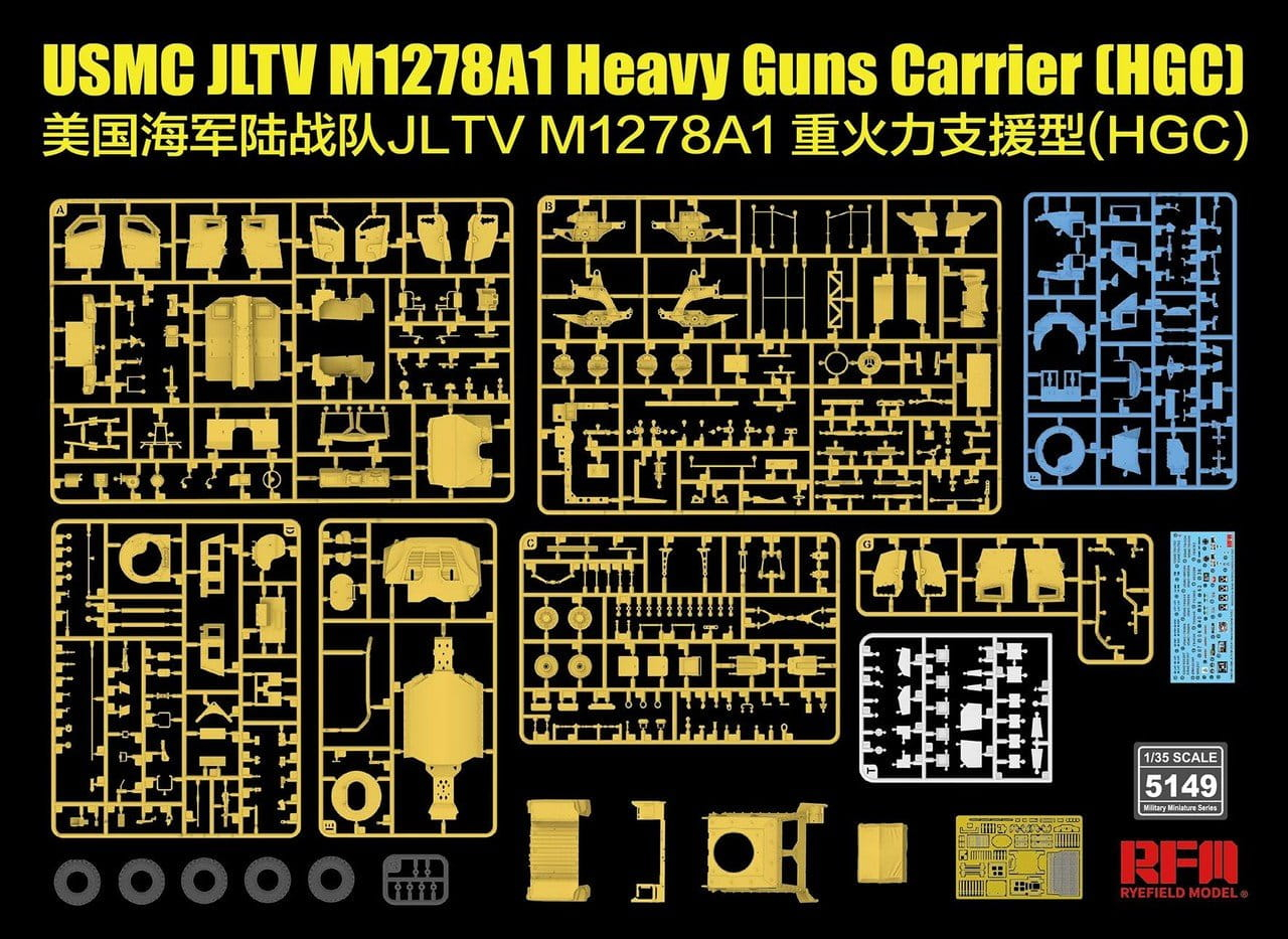 Rye Field Model 1:35 JLTV M1278A1 Heavy Guns Carrier