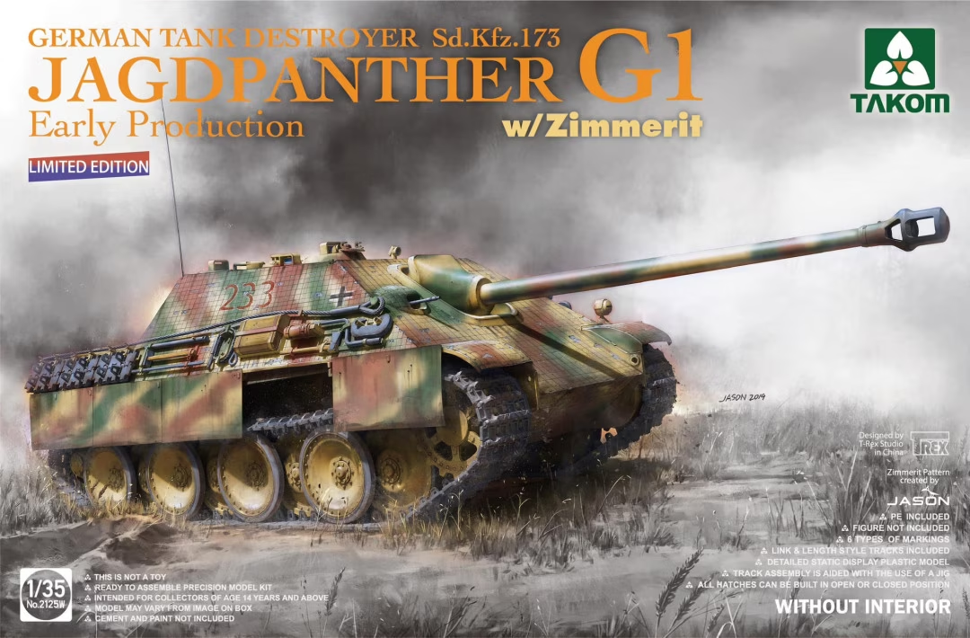 1:35 Takom 2125W German Tank Destroyer Sd.Kfz. 173 Jagdpanth