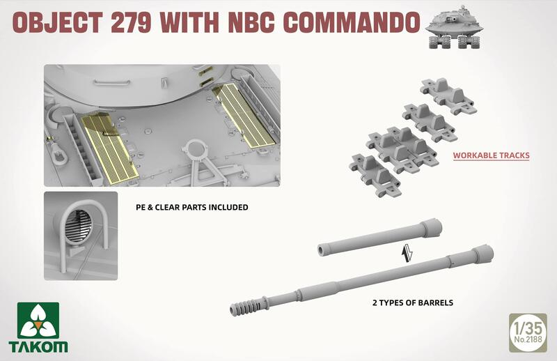Takom Object 279 with NBC Command - 1:35 Model Kit