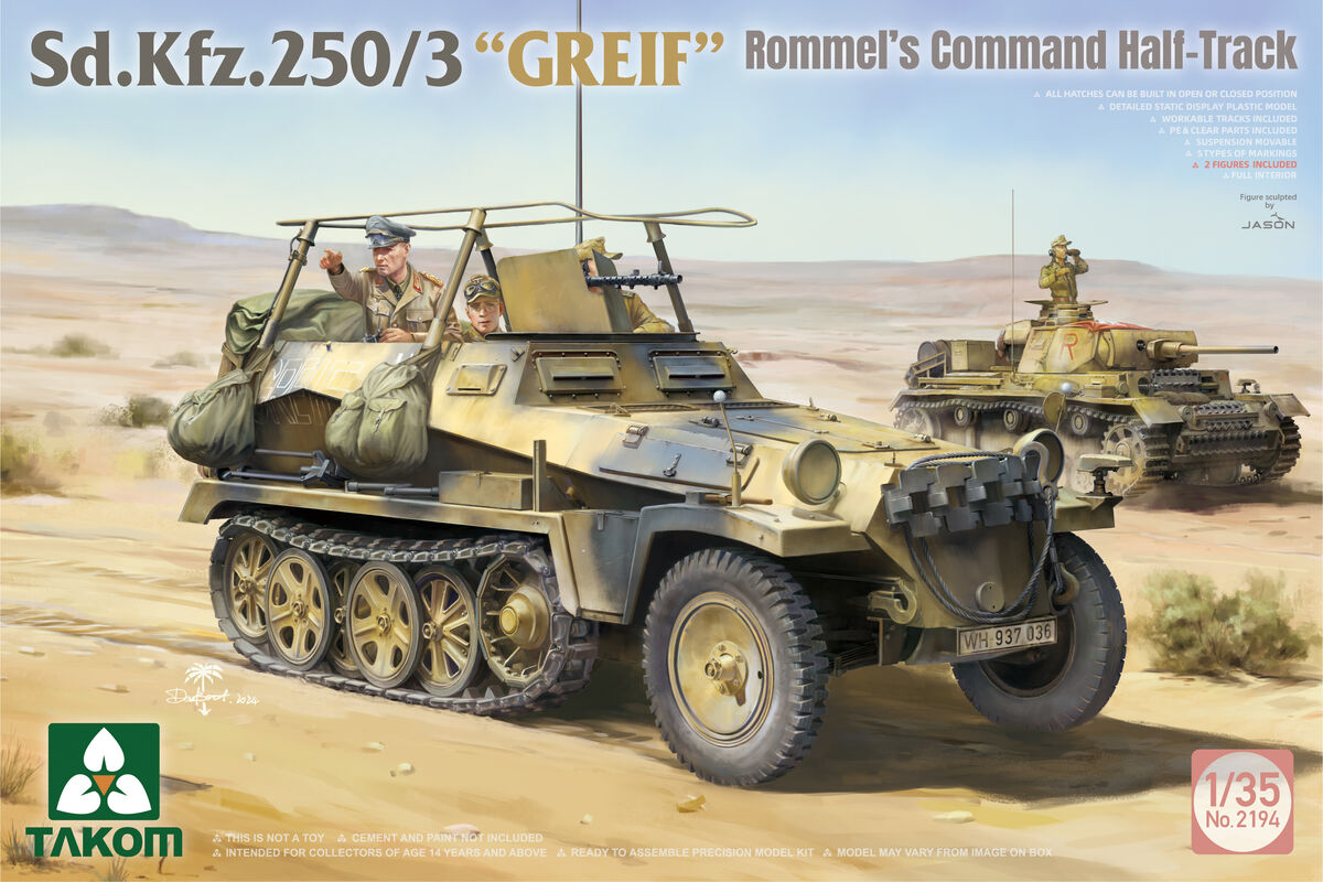 Takom Sd.Kfz.250/3 GREIF 1:35 - Rommel's Command Half-Track