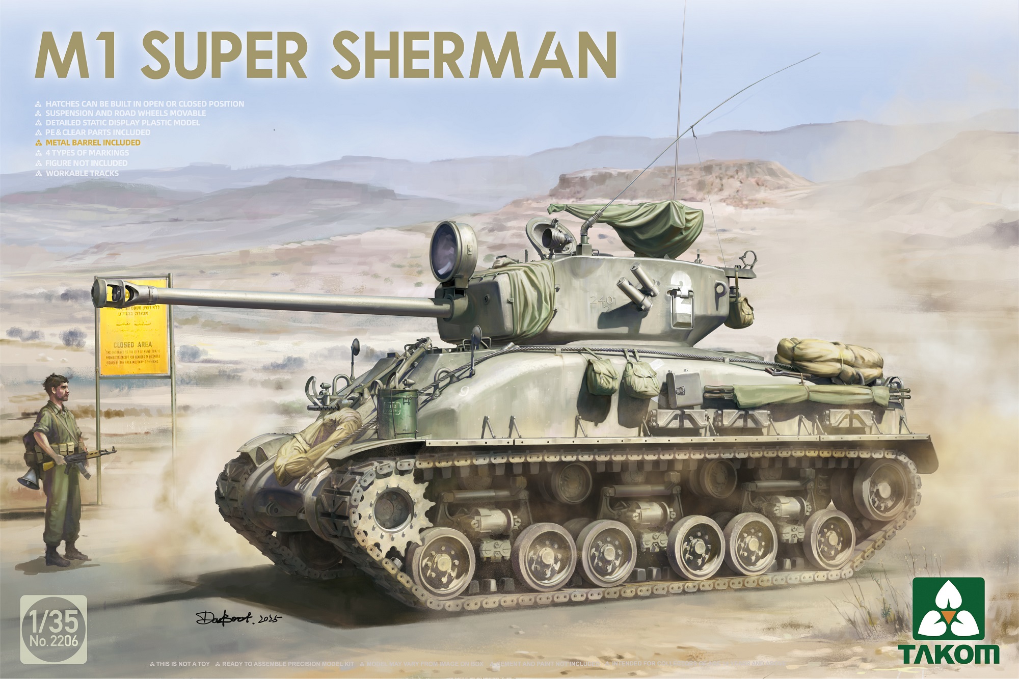 Takom 1:35 Sherman² Big Box M4A1 & M1 Super Sherman Set