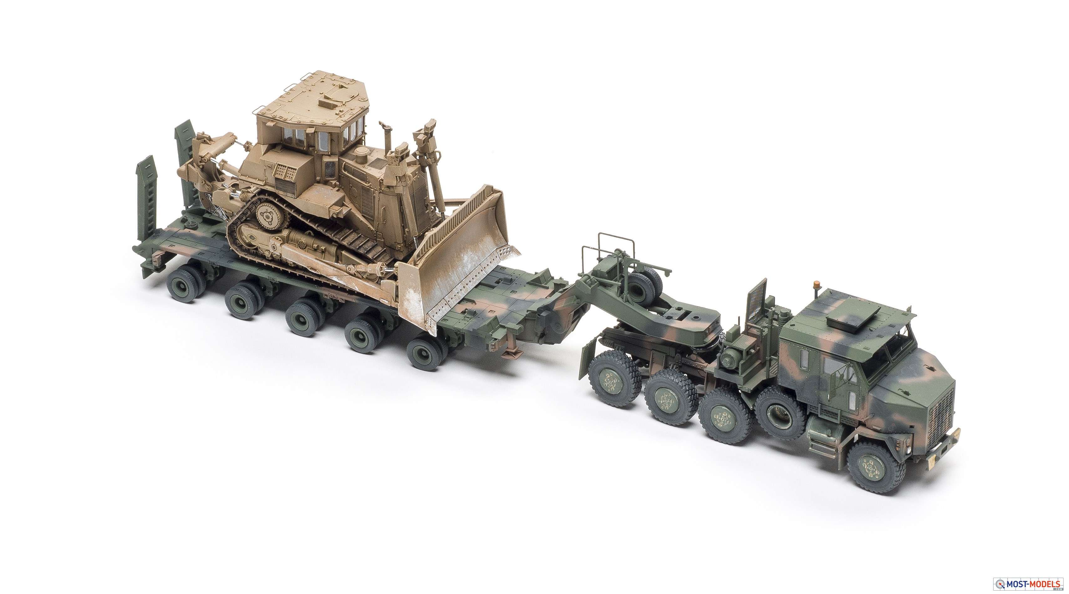 Takom Maquette M1070 & M1000 1/72 – Transporteur De Chars 70 Tonnes, Tracteur-remorque Militaire US, Modèle Logistique