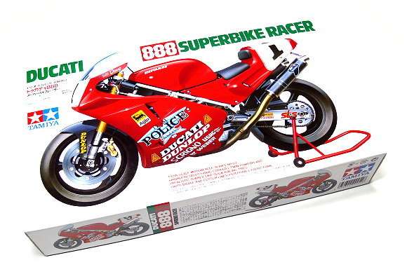 Tamiya 4950344992546 300014063-1:12 Ducati 888 Superbike 1993 - Rouge