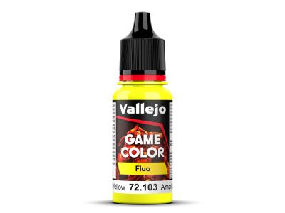 Vallejo 72103 Game Color - Fluorescent Yellow - Acryl - 18ml - 001 72103 game color fluo newic - VAL72103-XS