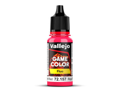 Vallejo 72157 Game Color - Fluorescent Red - Acryl - 18ml - 003 72157 game color fluo newic - VAL72157-XS