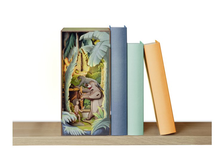 Revell 00535 Tiny Adventures - Disney "The Jungle Book" - Book Nook with LED Lighting - 18x11x23cm - 00535 08 20 1 - REV00535