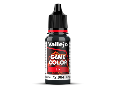Vallejo 72084 Game Color - Dark Turquoise Ink - Acryl - 18ml - 008 72084 game color ink newic - VAL72084-XS