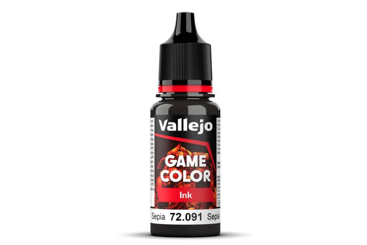 Vallejo 72091 Game Color - Sepia Ink - Acryl - 18ml - 011 72091 game color ink newic 1 - VAL72091-XS