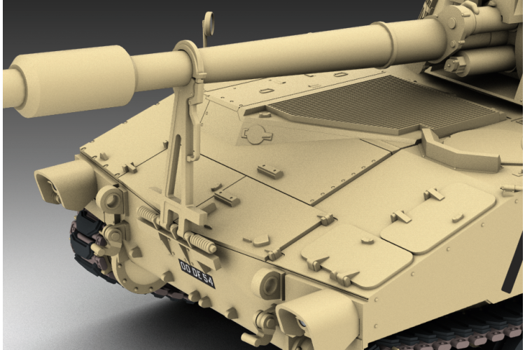 1:72 Revell 03361 M109 A2 - Zelfrijdende Houwitser - Militair Voertuig - 03361 detailbild 03 m109a2 - REV03361