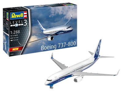 1:288 Revell 03809 Vliegtuig Boeing 737-800 - 03809 01 - REV03809