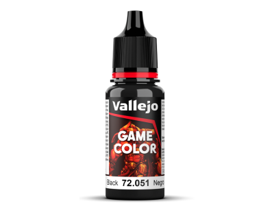 Vallejo 72051 Game Color - Black - Acryl - 18ml - 080 72051 game color newic - VAL72051-XS
