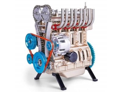 Revell 00447 Teching Working 4 Cylinder Engine Kit - 4 zylinder1 aa - REV00447