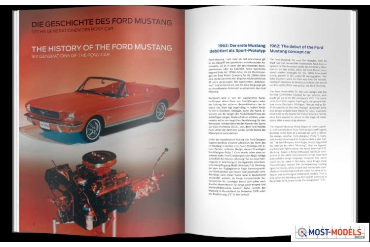 1:3 Franzis 67500 Ford Mustang V8 Model Engine Kit - 67500 2 openbook geschichtefordmustang - FR67500