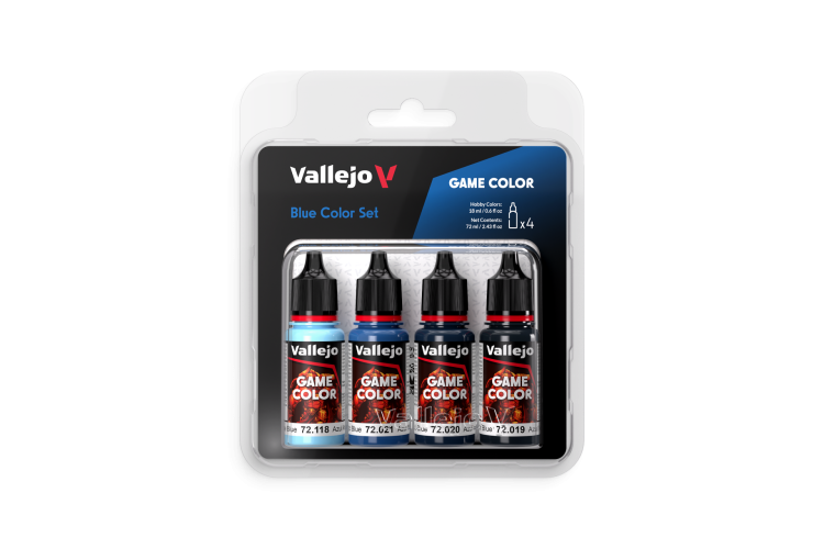 Vallejo 72376 Game Color - Blue Color Set - Acryl Set - 72376 blue color set gc front 1 - VAL72376-XS