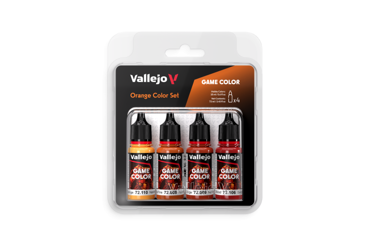 Vallejo 72381 Game Color - Orange Color Set - Acryl Set - 72381 orange color set gc front 1 - VAL72381-XS
