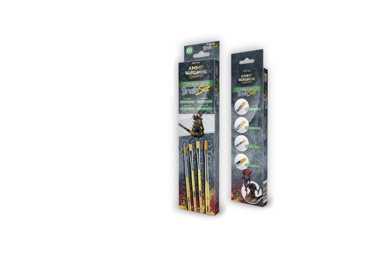 AMMO MIG 7620 Wargaming Dry Brush Land - Brush Set - A mig 7620 1 - MIG7620-XS