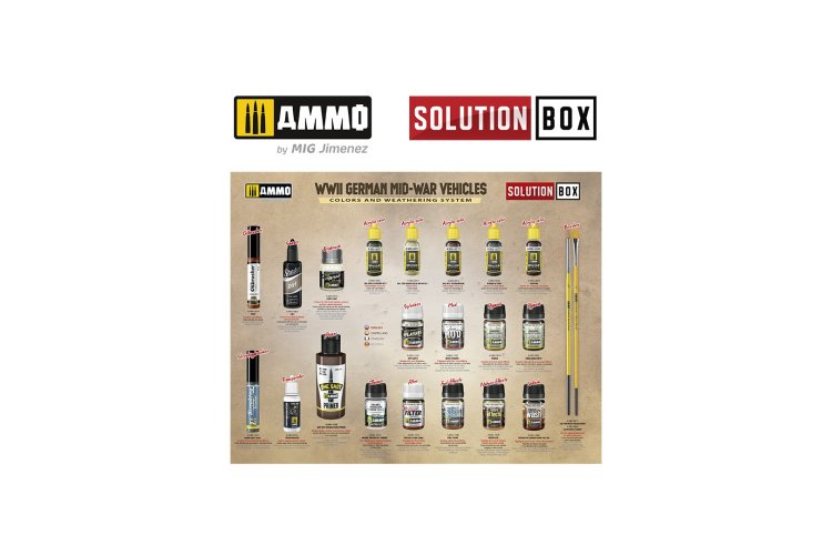 AMMO MIG 7727 WWII German Mid-War Vehicles - Solution Box - A mig 7727 2 - MIG7727