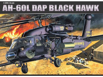 1:35 Academy 12115 Sikorsky AH-60L DAP Black Hawk &ndash; American Helicopter - Aca12115 1 - ACA12115