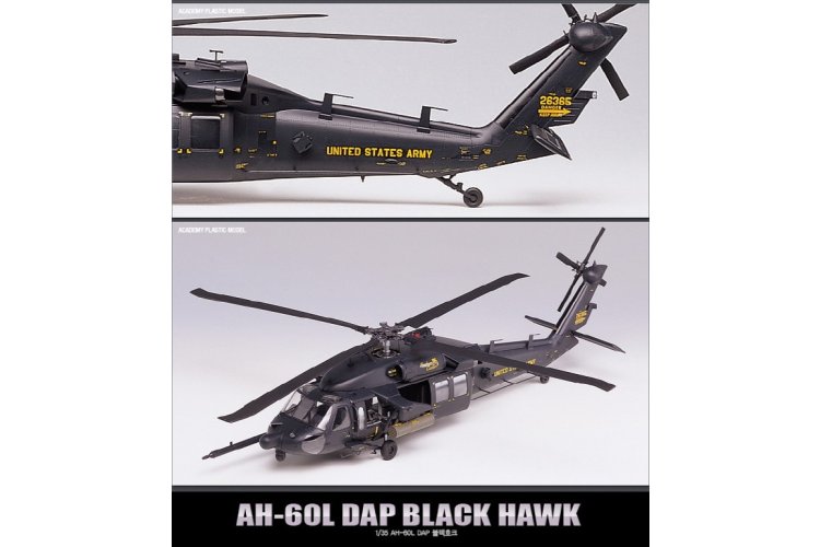 1:35 Academy 12115 Sikorsky AH-60L DAP Black Hawk - Amerikaanse Helikopter - Aca12115 4 - ACA12115