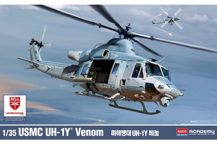 1:35 Academy 12138 Bell UH-1Y Venom - Amerikaanse Helikopter - Aca12138 1 - ACA12138